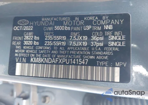 2023 Hyundai Ioniq 5 Sel z USA, uszkodzony, nr VIN KM8KNDAFXPU141547